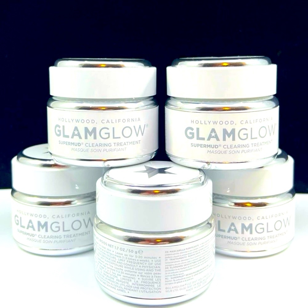 GLAMGLOW Supermud Clearing Treatment Mud Mask 1.7 Oz 50g New Limited Edi…